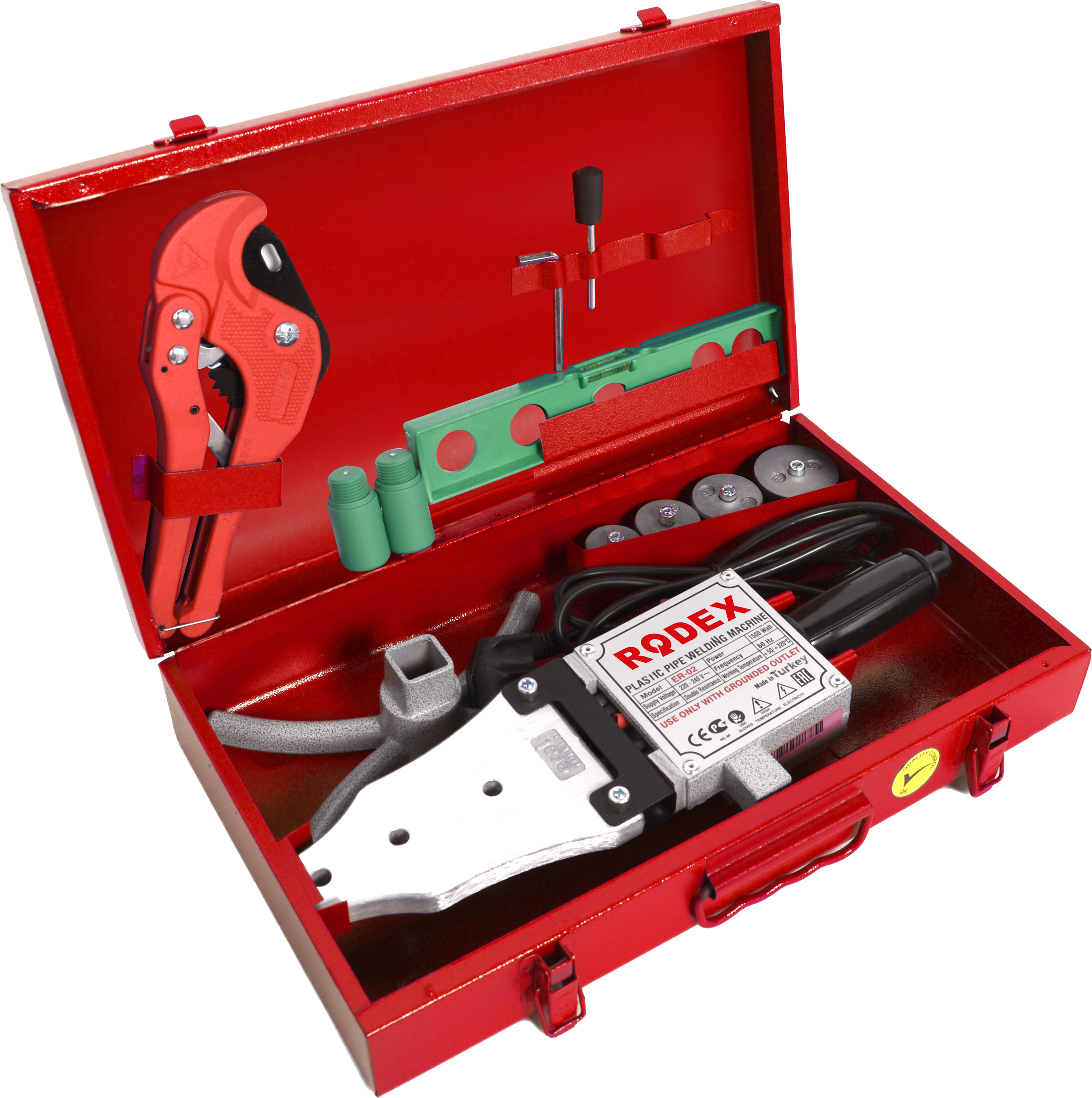 Rodex PVC Boru Kaynak Makinası Ölçü : 1500W, 20-40 MM PAFTALI