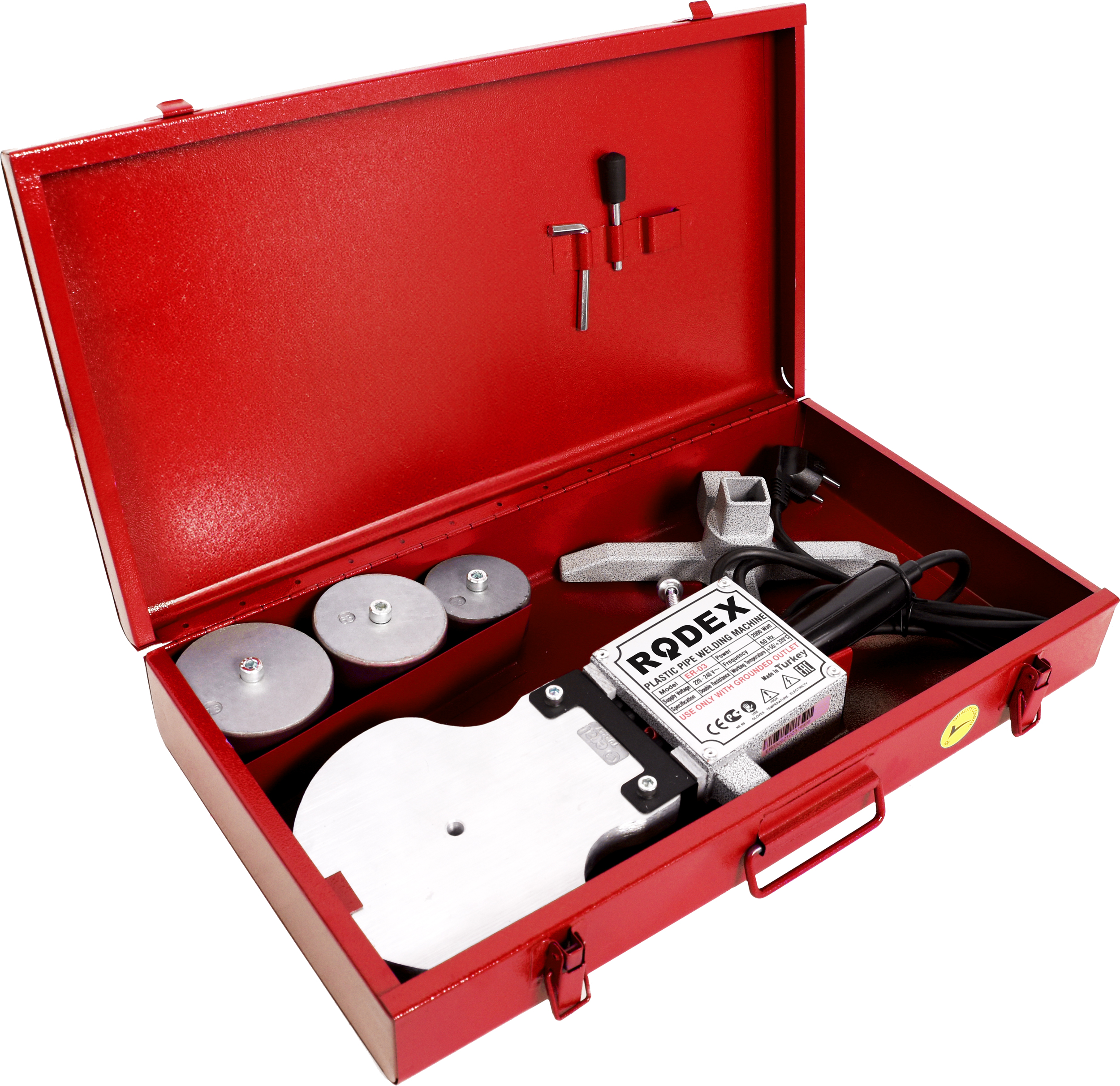 Rodex PVC Boru Kaynak Makinası Ölçü : 2000W, 20-40 MM PAFTALI