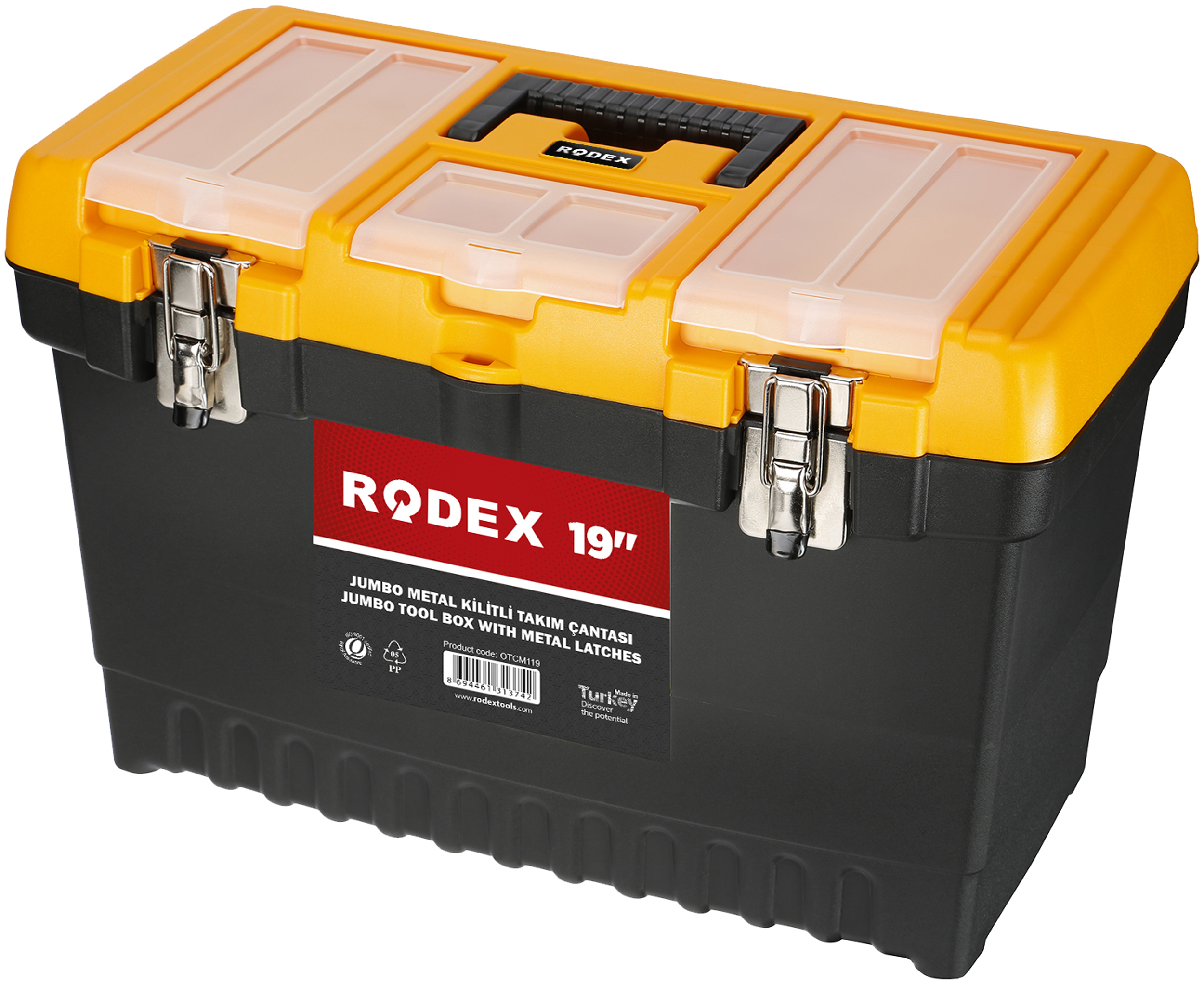Rodex Jumbo Metal Kilitli Takım Çantası Ölçü: 13"
