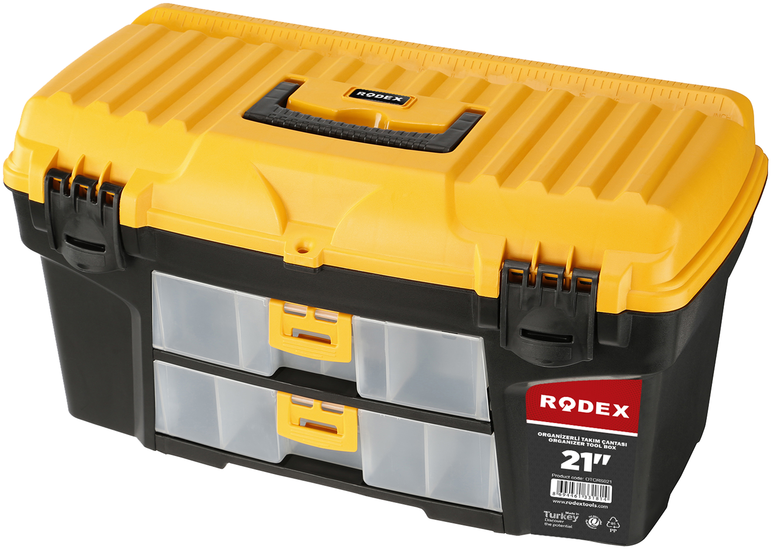 Rodex Düz Kapaklı Çekmeceli Takım Çantası Ölçü: 17"