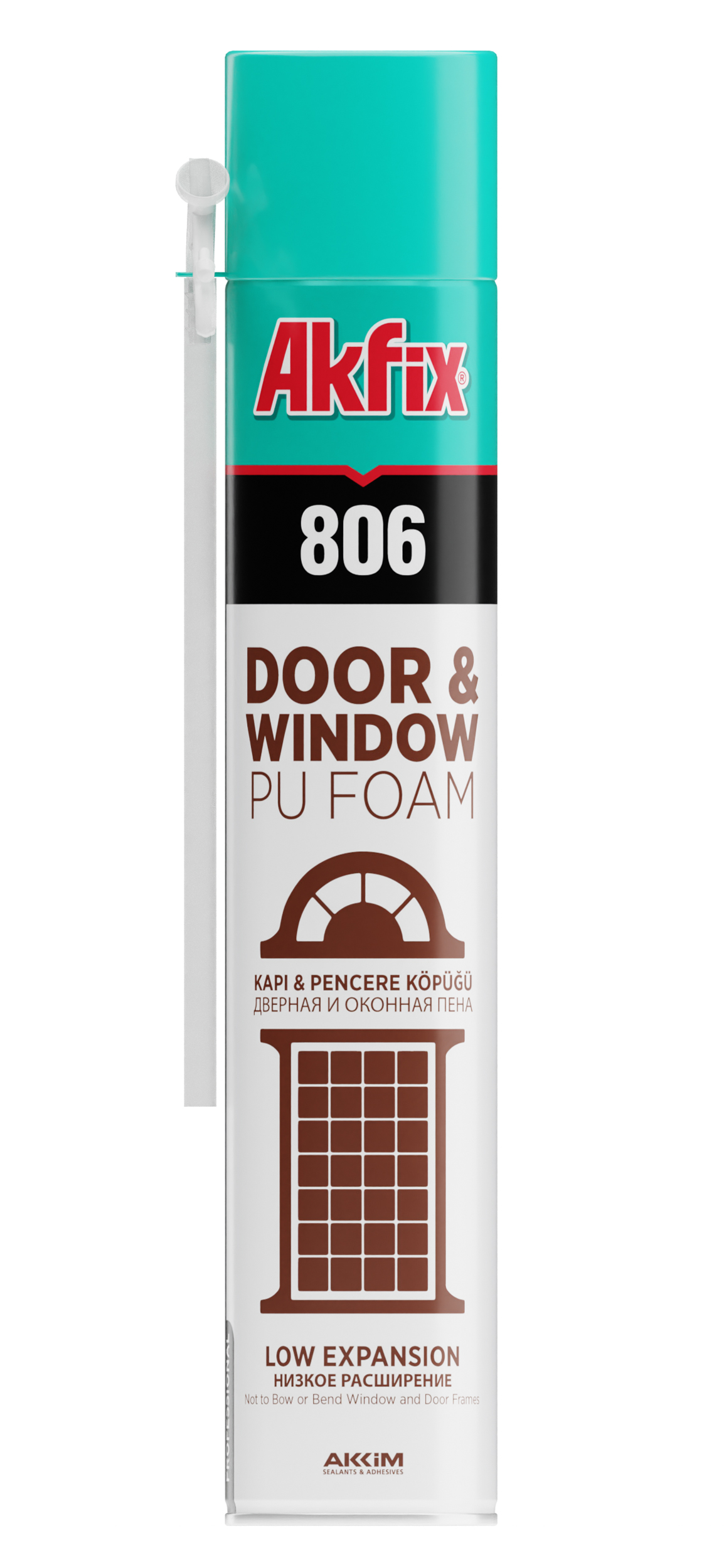 Akfix 806 Pu Kapı ve Pencere Köpüğü Hacmi: 750 ml / 850 gr