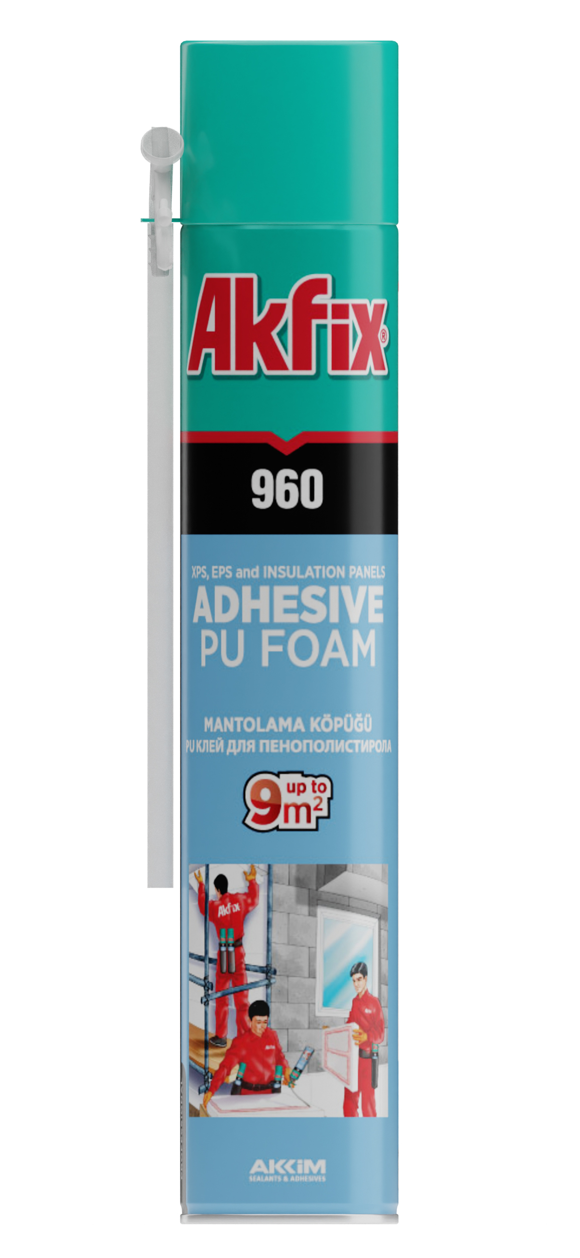 Akfix 960/960P Yapıştırıcı Pu Köpük Hacmi: 750 ml / 850 gr