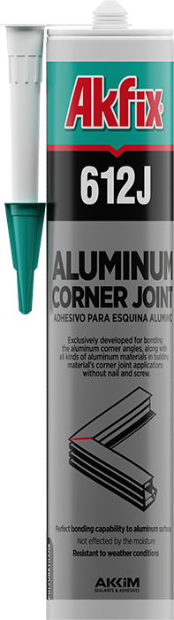 Akfix 612J PU Ekspres Alüminyum Köşe Yapıştırıcısı Hacmi: 310 ml - Alüminyum