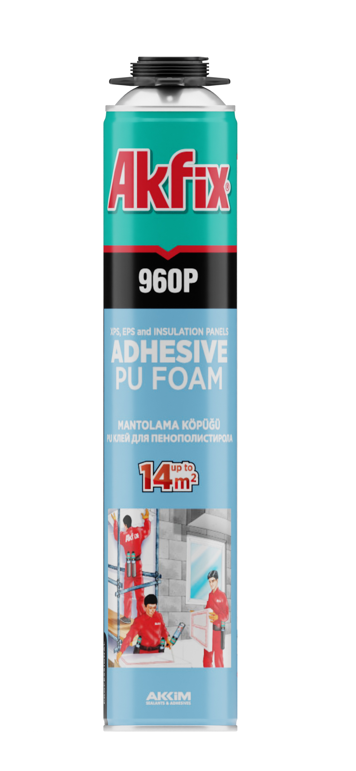 Akfix 960/960P Yapıştırıcı Pu Köpük Hacmi: 750 ml / 850 gr