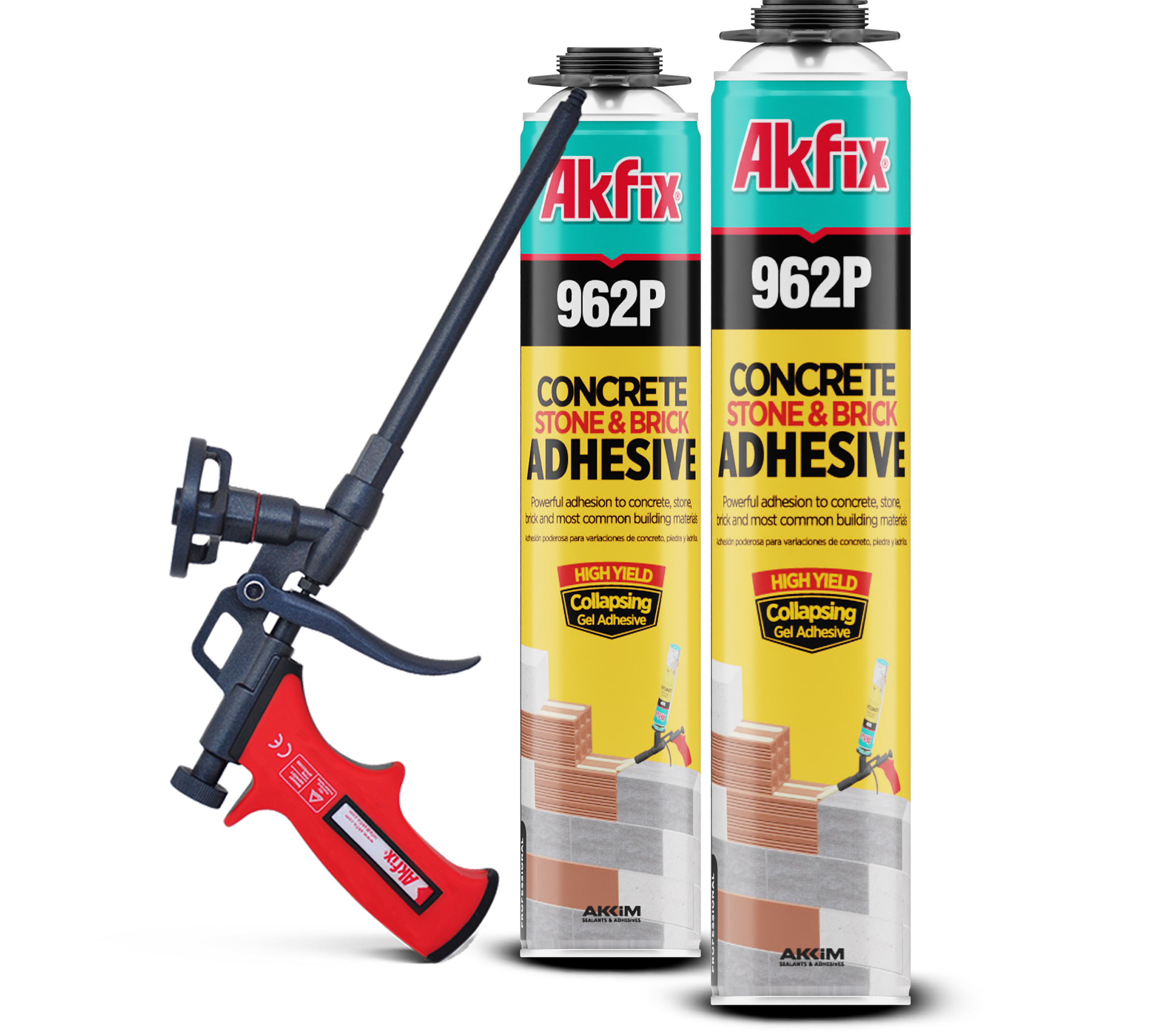 Akfix 962P Gazbeton Ve Tuğla Yapıştırıcı Hacmi: 800 ml / 900 gr