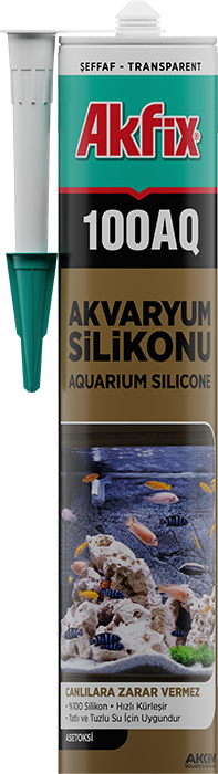 Akfix 100AQ Akvaryum Silikonu Hacmi: 280 ml - Şeffaf