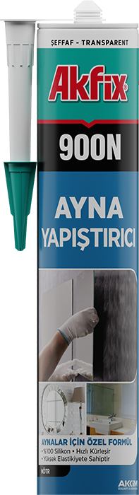 Akfix 900N AYNA YAPIŞTIRICI Hacmi: 280 ml - Şeffaf