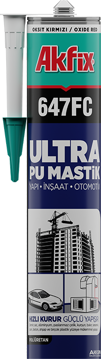Akfix 647FC Ultra Poliüretan Mastik (Yapı - İnşaat - Otomotiv) Hacmi: 280 ml - Beyaz