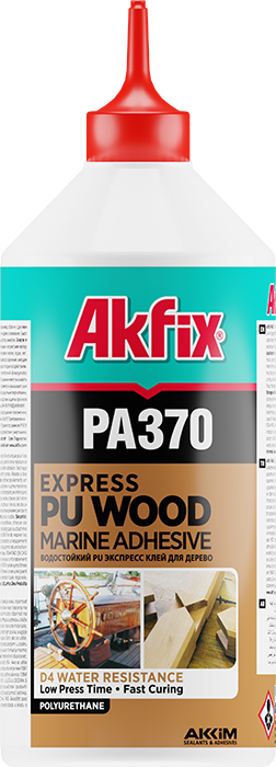 Akfix PA370 PU Ekspres Ahşap Tutkalı (Deniz Tutkalı) Hacmi: 500 gr