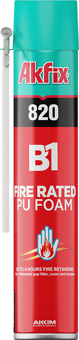 Akfix Yangına Dayanıklı B1 Pu Köpük Hacmi: 750 ml / 850 gr