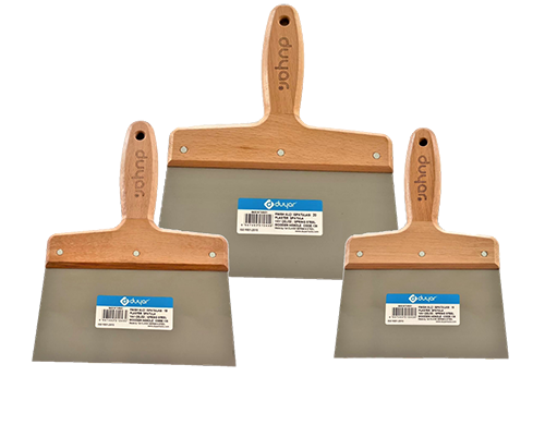 DYR - Finish Alçı Ispatulası Ahşap Sap Ölçü : 16CM