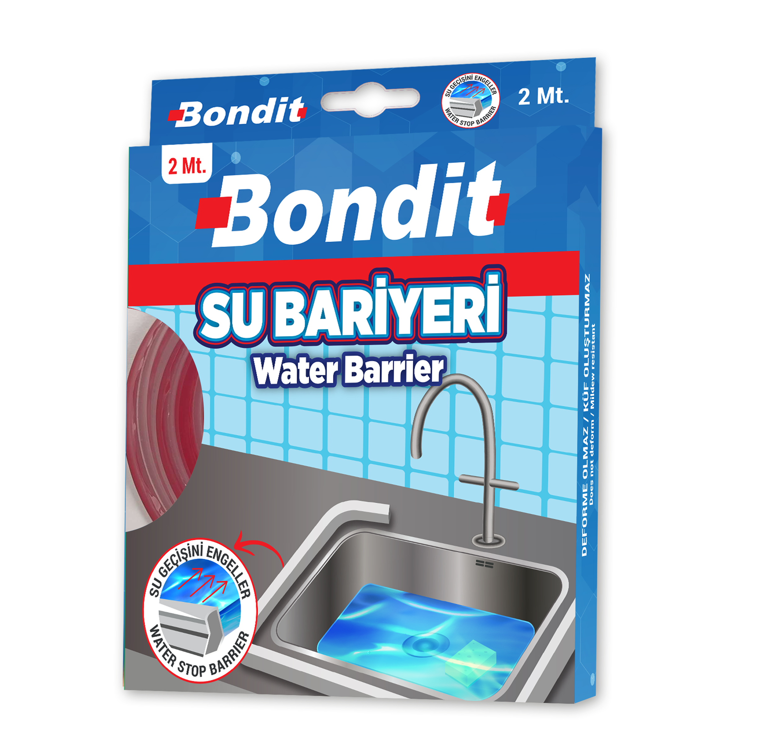 Bondit Su Bariyeri Banyo Ve Mutfak Tezgahı Ölçü : 10 mm x 2 mt.