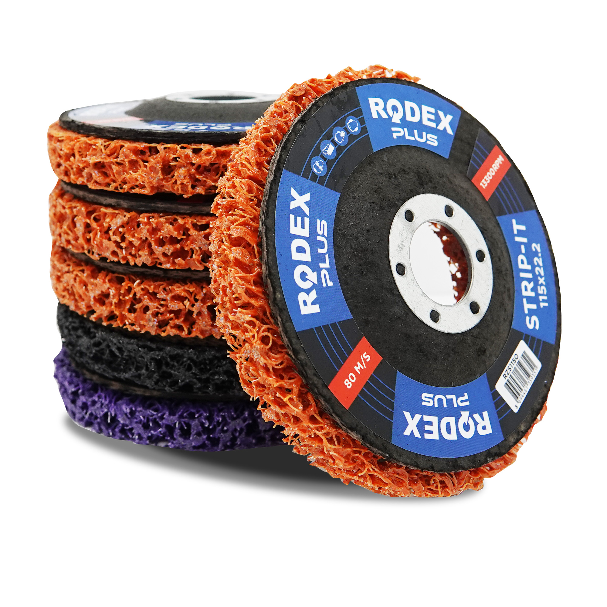 RZS115O Boya-Pas Kazıma-Metal Parlatma Diski 115x22.23 ( Turuncu Renk )