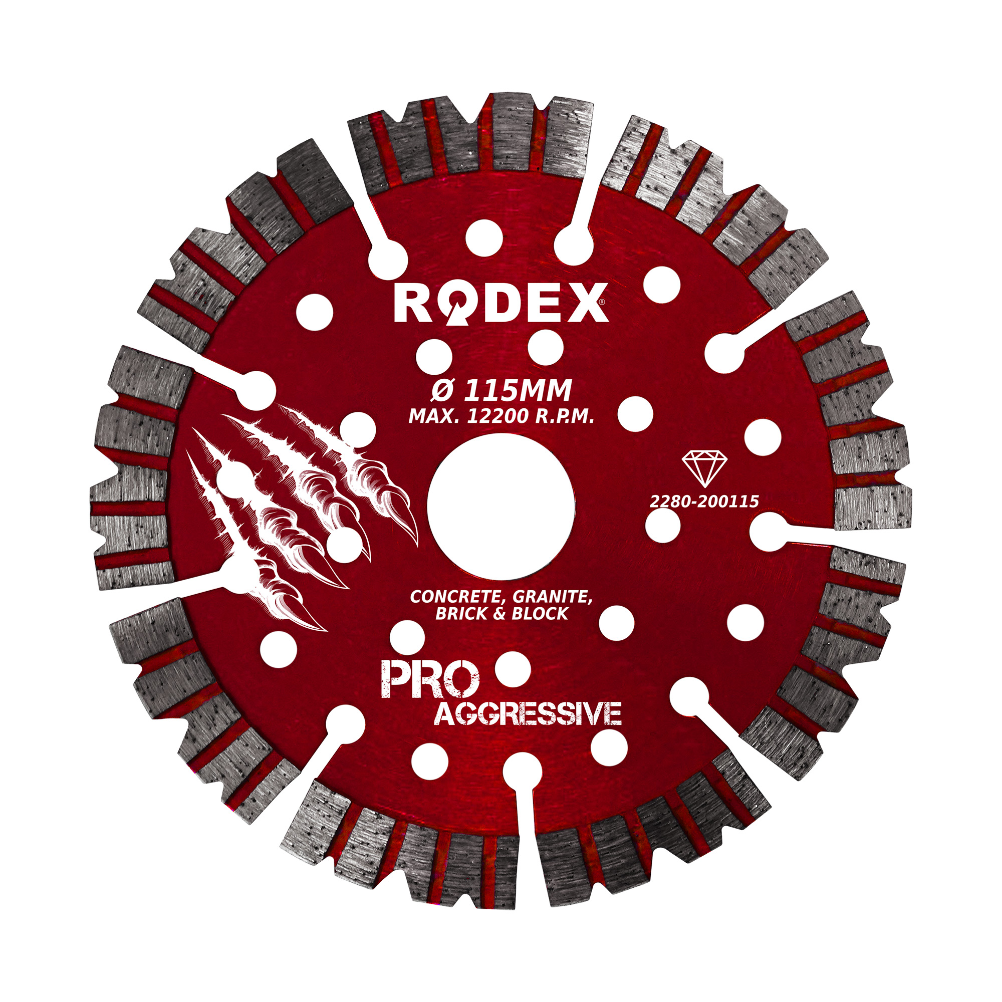 RRF150S Lazer Kaynaklı Turbo Elmas Kesme Diski Ölçü : 150 Çap : 20/22,23