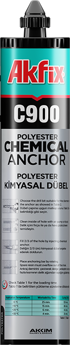 Akfix C900 Kimyasal Dübel Hacmi 300 ml