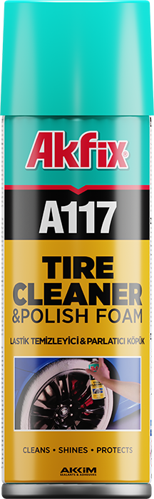 Akfix A117 Oto Lastik Temizleyici Ve Parlatıcı Köpük Sprey Hacmi 500 ml