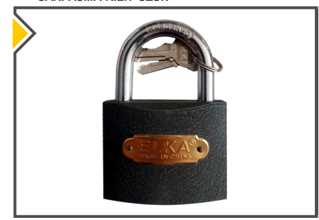 Elka Gri Asma Kilit Kısa 32MM