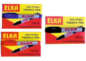 Elka Koli Kalemi Siyah Kırmızı Mavi