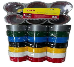 Elka Tamir Bandı 48MMx10M GRİ YEŞİL MAVİ SARI KIRMIZI SİYAH