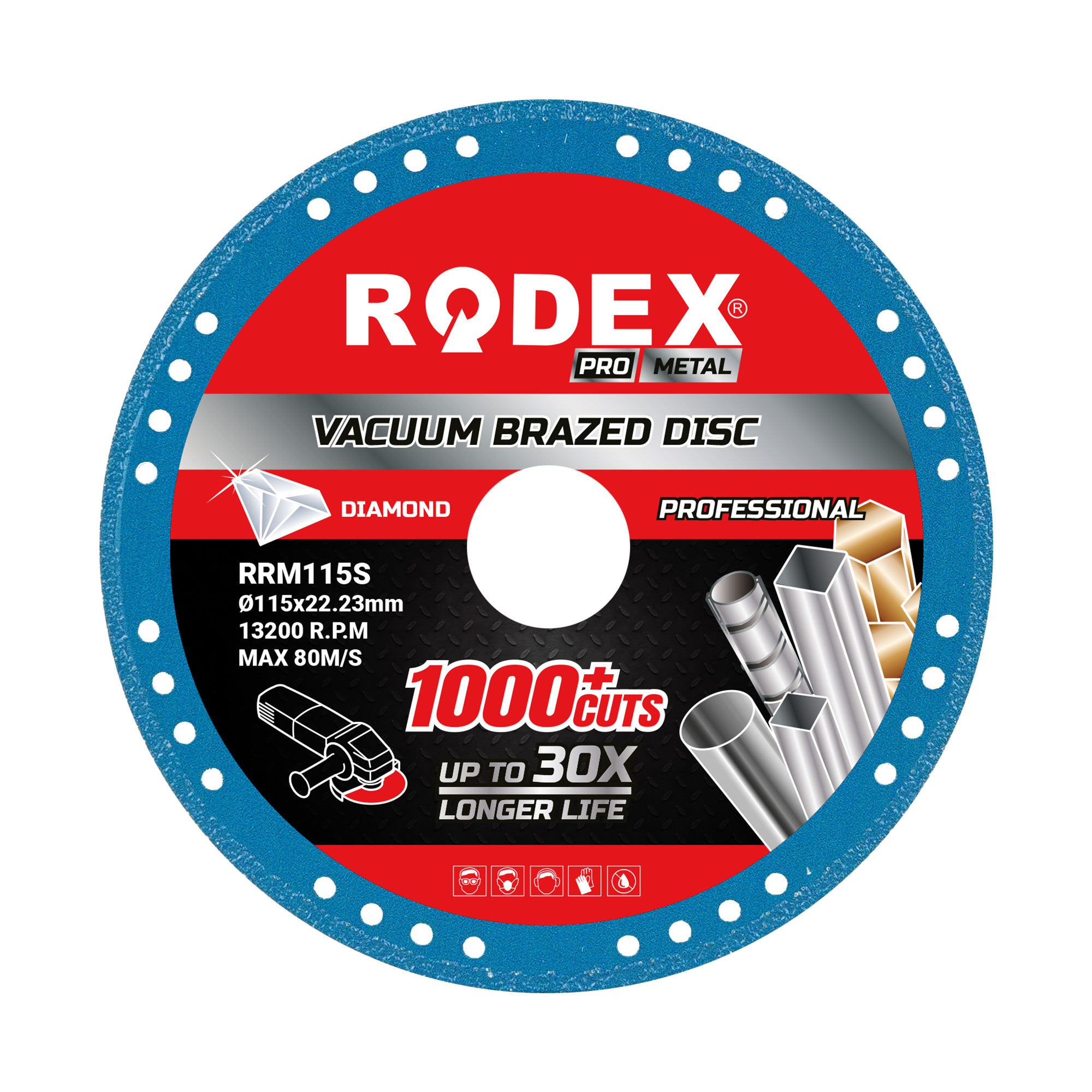 RRM180S Vakum Lehimli Elmas Kesme Diski Ölçü : 180 Çap : 20/22,23