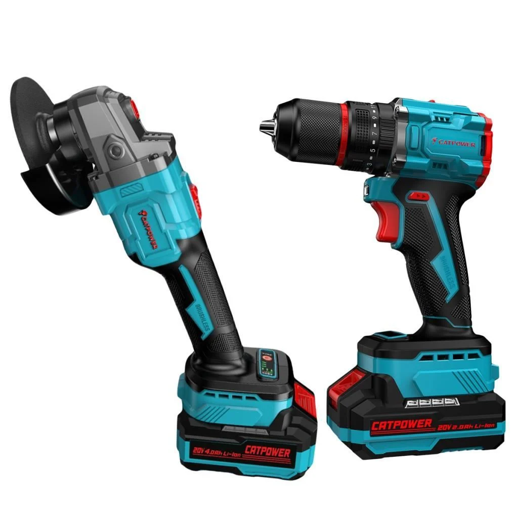 CATPOWER E1030 Kömürsüz Akülü 2’Li Set 20V Li-ion 2.0/4.0Ah