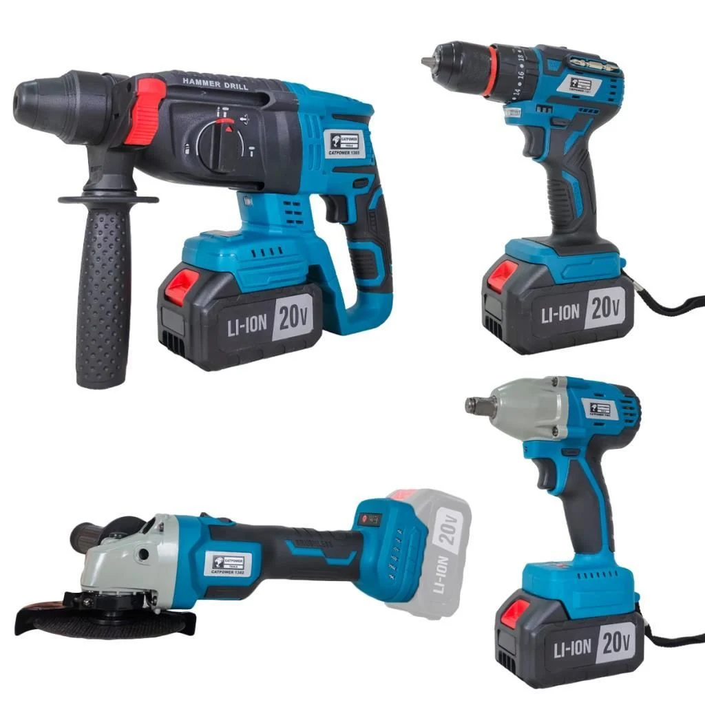 CATPOWER 1380 Kömürsüz Akülü 4’Lü Set 20V Li-ion 4.0Ah