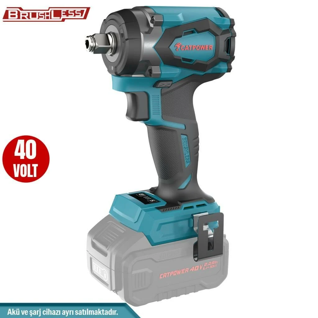 CATPOWER 4426 Kömürsüz Akülü Somun Sıkma ve Torklu Vidalama 1/2” 380Nm 40V Li-ion 2.0/