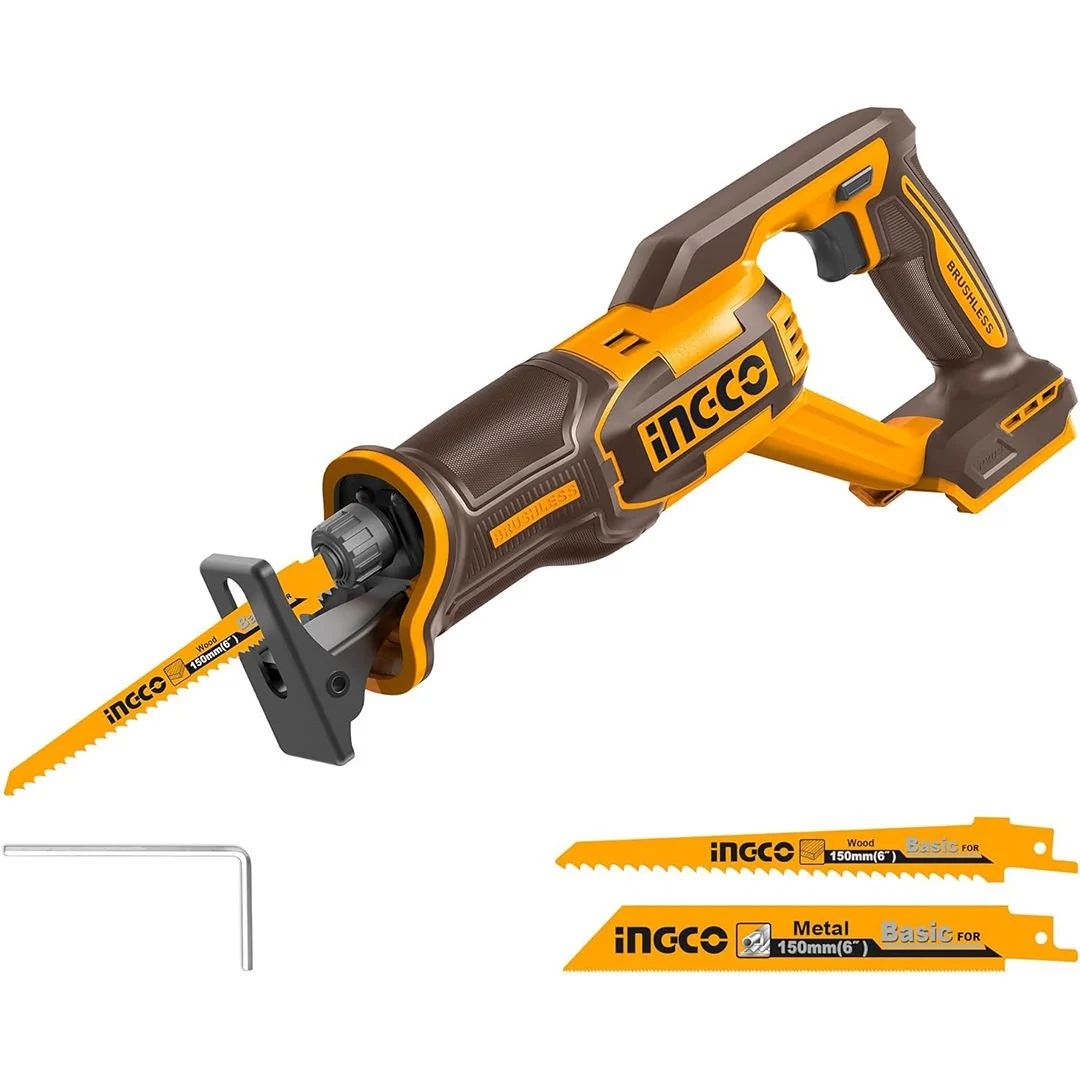 INGCO CRSLI2108 Li-ion Kömürsüz Akülü Tilki Kuyruğu Testere 20V