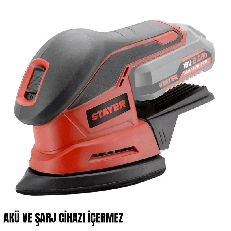 STAYER DELTAL20 Akülü Titreşiöli Zımpara 18V Li-ion 2.0Ah