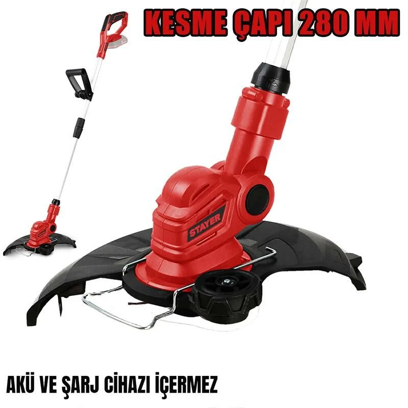 STAYER GRASSCUTTERL20 Akülü Tırpan 18V Li-ion 2.0Ah/6.0Ah