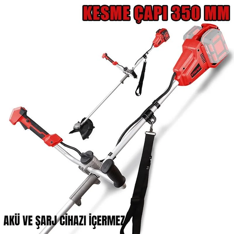STAYER BRUSHCUTTER36VL20 Kömürsüz Akülü Tırpan 36V Li-ion 2.0Ah/6.0Ah