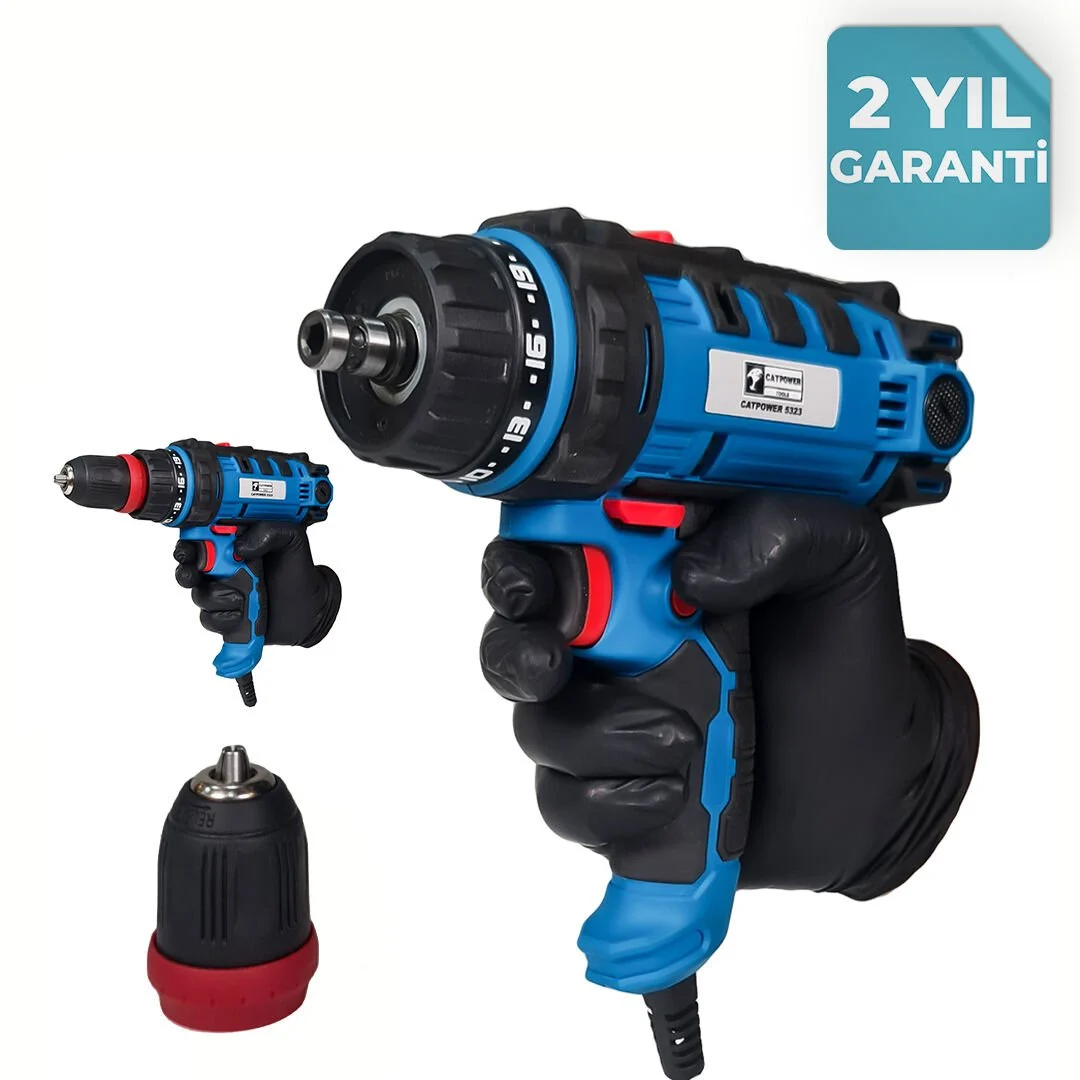 CATPOWER 5323 Elektrikli Torklu Vidalama 300Watt Çıkarılabilir Mandren ve Bits Uç Girişli